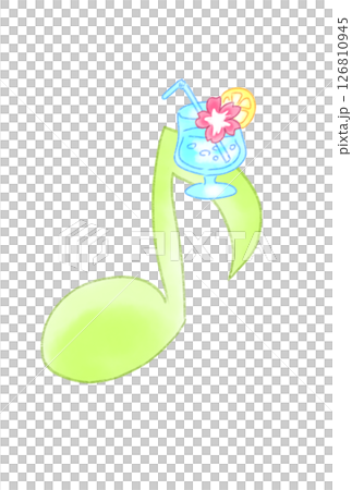 帶飲料的音符 帶飲料的音符 126810945