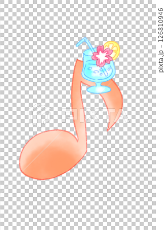 帶飲料的音符 帶飲料的音符 126810946