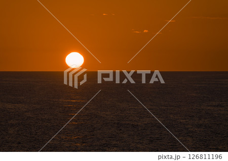 【さんふらわあ　さっぽろ大洗行きからの日の出】 126811196