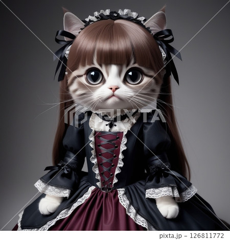 ゴシック服の猫 ゴシック服の猫 126811772