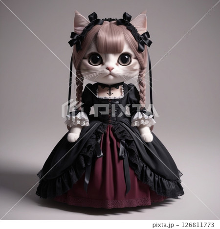 ゴシック服の猫 ゴシック服の猫 126811773