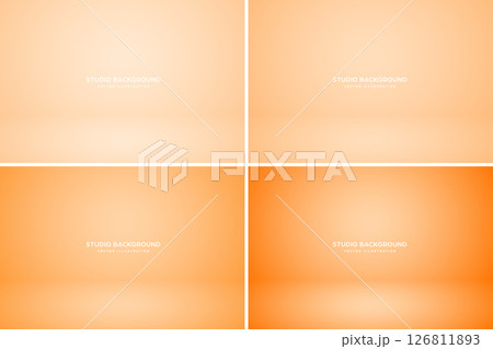 Empty studio abstract background, soft spotlight effect, smooth gradient and subtle stage lighting. Perfect for product showcases, presentations, branding, elegant display setup. Vector illustration 126811893