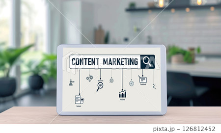 Content marketing for brisk online business and e-commerce 126812452