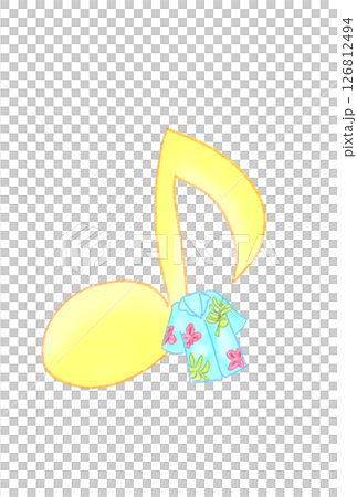 アロハシャツの付いた音符 126812494