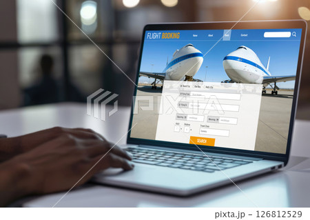 Online flight booking website provide brisk reservation system 126812529