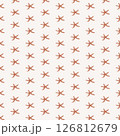 Seamless pattern with starfish,cute pattern with cartoon starfish on the beige background 126812679