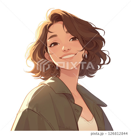 微笑む女性 126812844