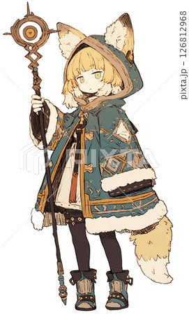 狐耳の魔法使いの女の子 126812968
