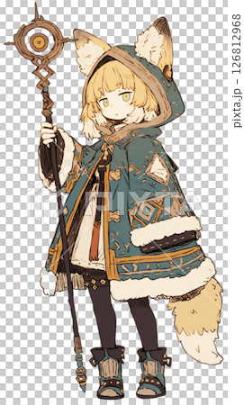 狐耳の魔法使いの女の子 126812968