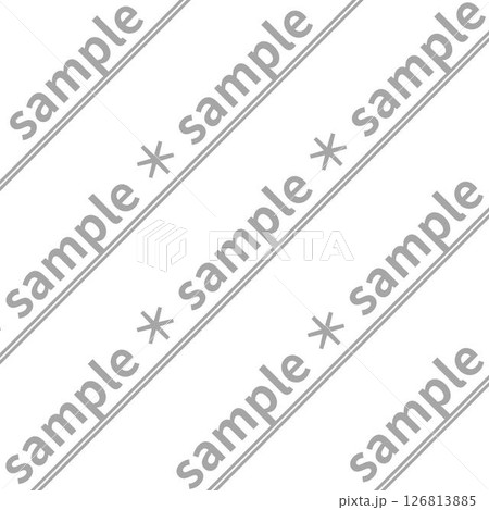 sample入り透かし素材（ウォーターマーク）背景素材・アスタリスク・斜めライン 126813885