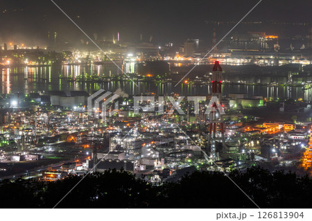 《岡山県》水島コンビナート・工場夜景《鷲羽山スカイラインより》 126813904