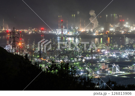《岡山県》水島コンビナート・工場夜景《鷲羽山スカイラインより》 《岡山県》水島コンビナート・工場夜景《鷲羽山スカイラインより》 126813906