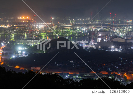 《岡山県》水島コンビナート・工場夜景《鷲羽山スカイラインより》 《岡山県》水島コンビナート・工場夜景《鷲羽山スカイラインより》 126813909