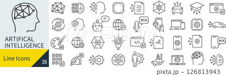 AIに関するアイコンセット 126813943