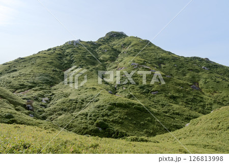 屋久島、北西側稜線から望む宮之浦岳 126813998