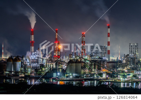 《岡山県》水島コンビナート・工場夜景 《岡山県》水島コンビナート・工場夜景 126814064
