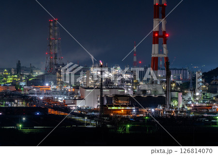 《岡山県》水島コンビナート・工場夜景 《岡山県》水島コンビナート・工場夜景 126814070