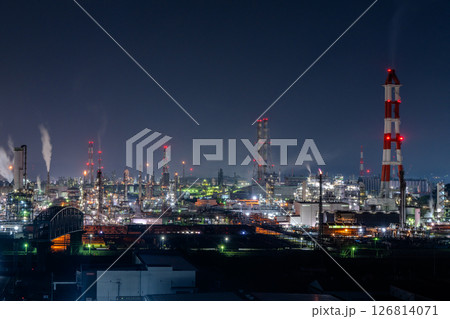 《岡山県》水島コンビナート・工場夜景 《岡山県》水島コンビナート・工場夜景 126814071