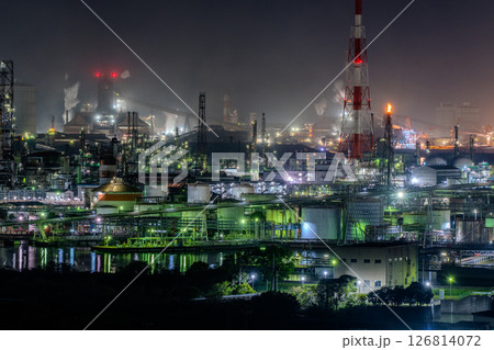 《岡山県》水島コンビナート・工場夜景 《岡山県》水島コンビナート・工場夜景 126814072