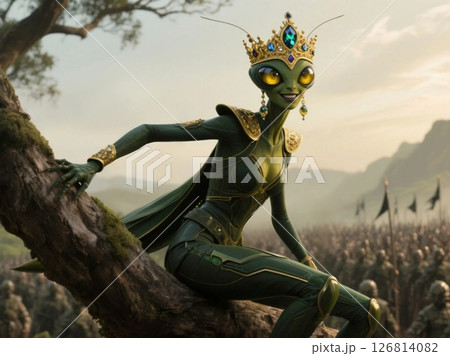 昆虫型宇宙人マンティスマンの王族L 昆虫型宇宙人マンティスマンの王族L 126814082