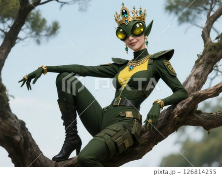 昆虫型宇宙人マンティスマンの王族V 126814255