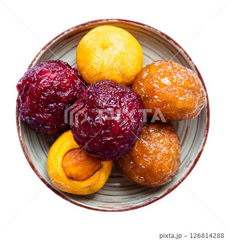 various Alani Armenian sweets on plate cut out various Alani Armenian sweets on plate cut out 126814288