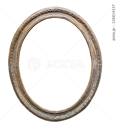 retro vertical silver picture frame cutout 126814337