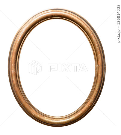 old vertical oval golden painting frame cutout old vertical oval golden painting frame cutout 126814338