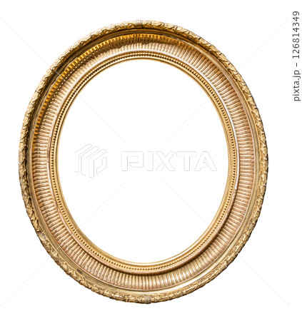 antique vertical oval carved picture frame cutout 126814349