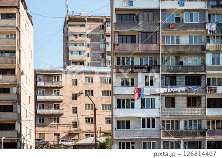 multy-storey apartment buildings in Kapan town multy-storey apartment buildings in Kapan town 126814407