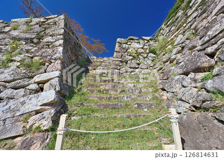 但馬国「竹田城」　特別公開　本丸下石垣 126814631