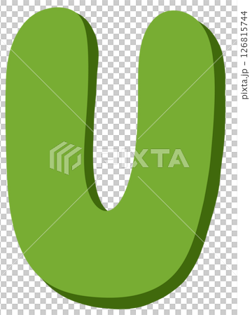 Drawing of green alphabet in doodle style A to Z Drawing of green alphabet in doodle style A to Z 126815744