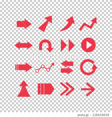 簡單箭頭插圖集：進度、數據、運動 126816030