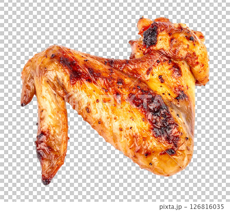 Char Grilled Chicken Wing with Smoky Seasoning 126816035