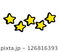5つの星のアイコン 126816393
