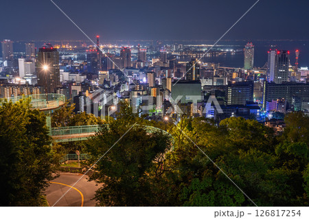 《兵庫県》神戸ビーナスブリッジ・諏訪山公園展望台の夜景 126817254