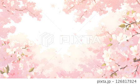 桜の背景素材 126817824
