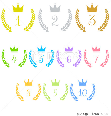 ランキング素材セット　月桂樹順位セット 126818090