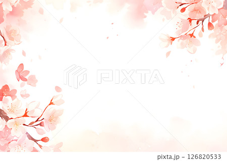 桜の背景素材 126820533
