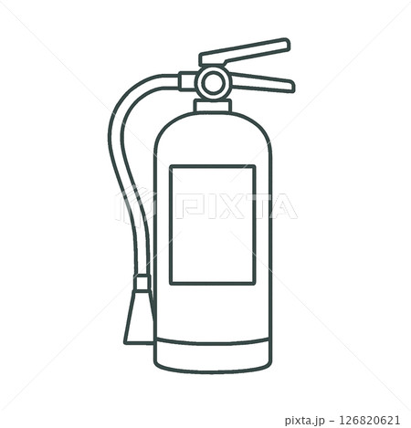 消化器の線画イラスト、日用品、アイコン、素材、シンプル、背景なし 126820621