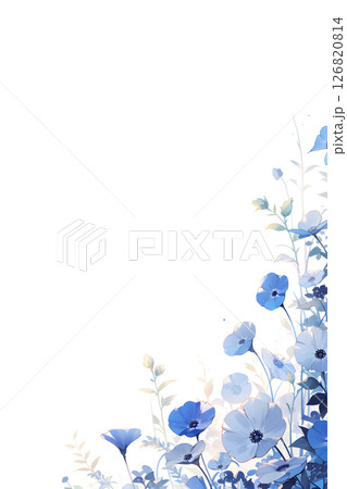 ネモフィラの背景素材 126820814