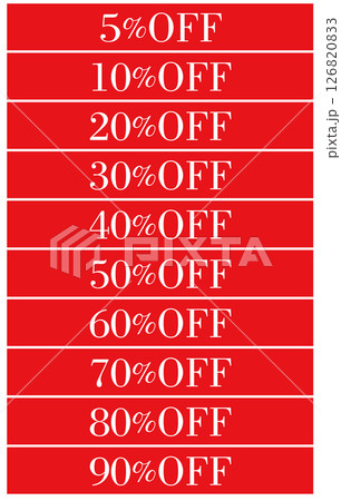 セールPOP 5%OFFから90%OFFまで 01 セールPOP 5%OFFから90%OFFまで 01 126820833