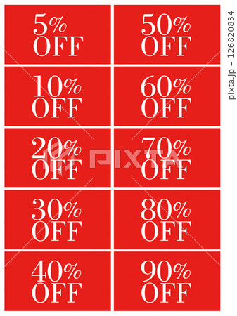 セールPOP 5%OFFから90%OFFまで 02 126820834