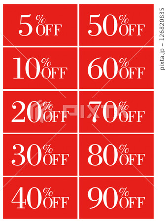 セールPOP 5%OFFから90%OFFまで 03 セールPOP 5%OFFから90%OFFまで 03 126820835