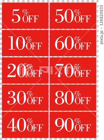 セールPOP 5%OFFから90%OFFまで 03 セールPOP 5%OFFから90%OFFまで 03 126820835