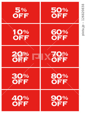 セールPOP 5%OFFから90%OFFまで 06 セールPOP 5%OFFから90%OFFまで 06 126820838