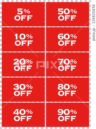 セールPOP 5%OFFから90%OFFまで 06 セールPOP 5%OFFから90%OFFまで 06 126820838
