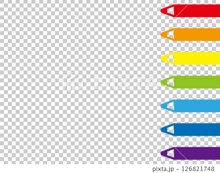 Colored pencil frame Colored pencil frame 126821748