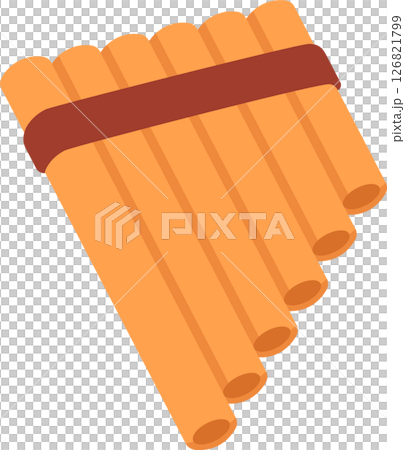 Pan flute cartoon icon Pan flute cartoon icon 126821799