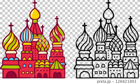 Russia, Moscow Saint Basil cathedral. 126821801